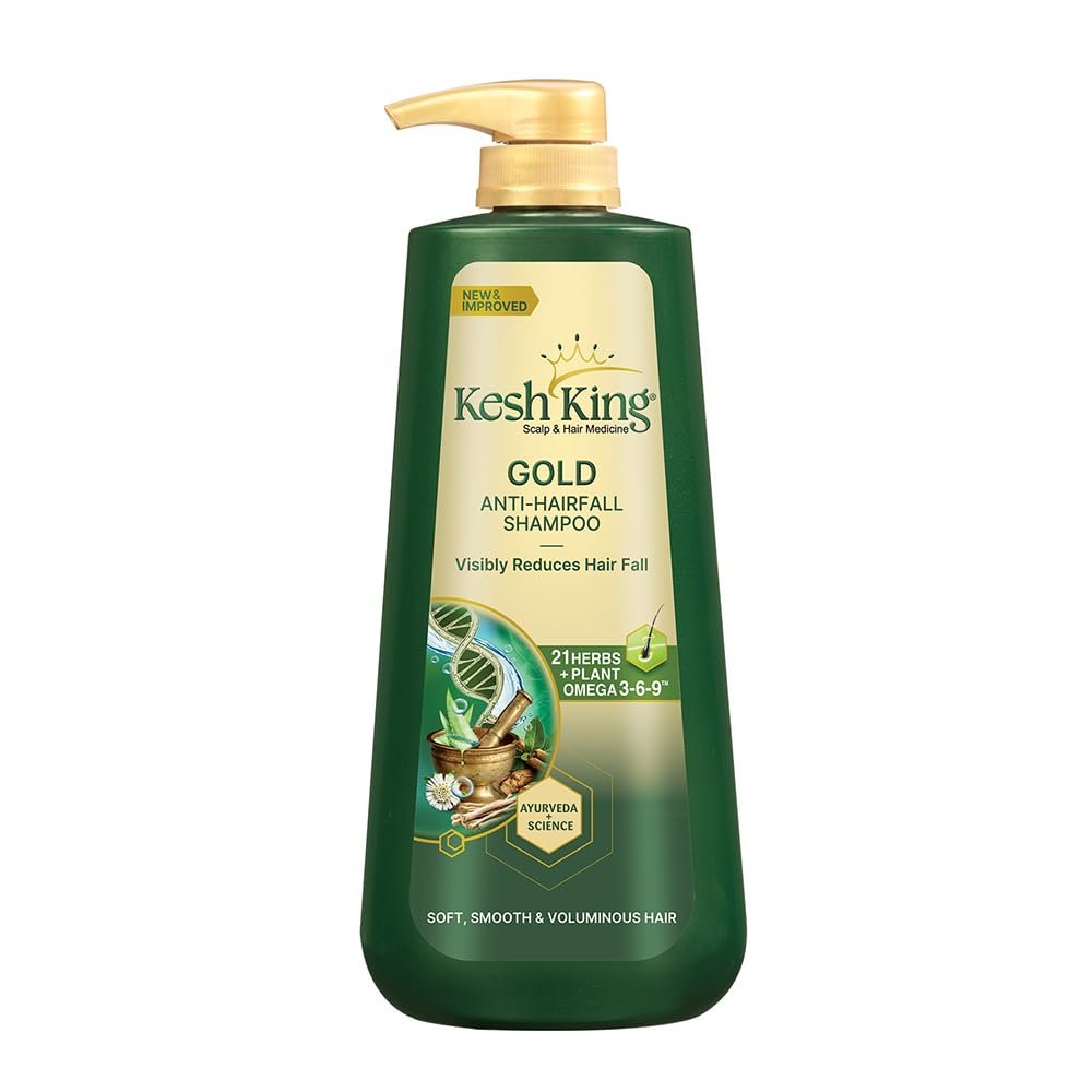 KESH KING Anti Hairfall Shampoo | with 21 Ayurvedic Herbs & Aloe Vera | Provides Healthy Nourished Scalp | for Shiny & Smooth Hair | 20.29 Fl Oz/600ml
