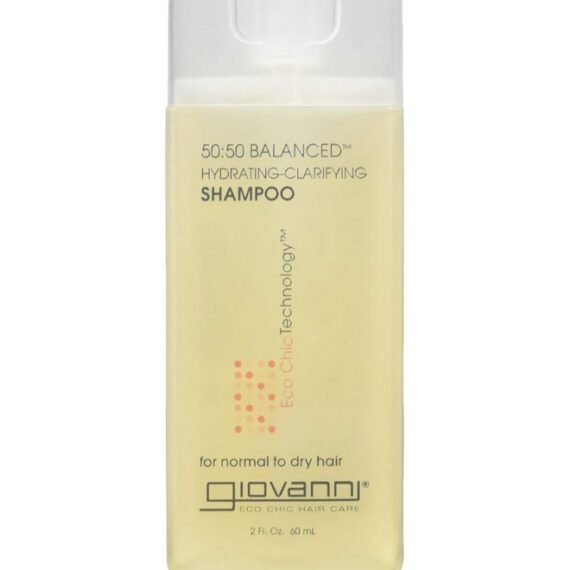 Giovanni 50:50 Balanced Hydrating-Clarifying Shampoo For Normal To Dry Hair, Eco Chic Technology 60ml