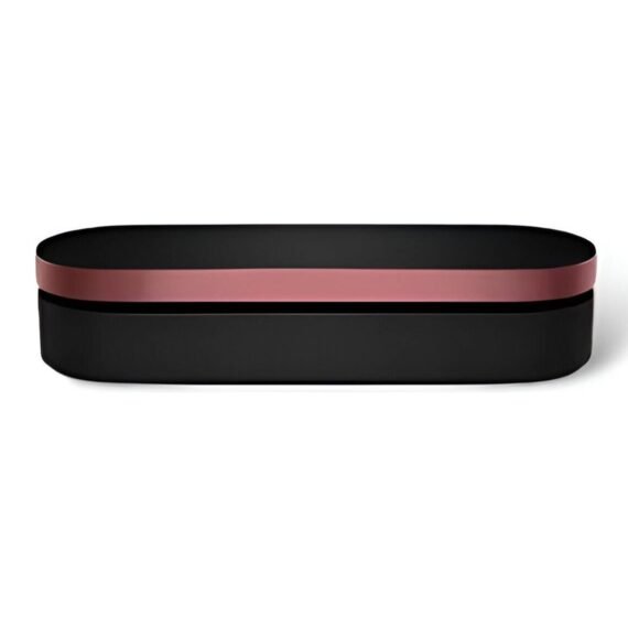 Presentation Case, Protects & Neatly Stores Hair Care Products, Cushioned with Soft Fabric, Space Saving Design, Case Only, Black/Pink