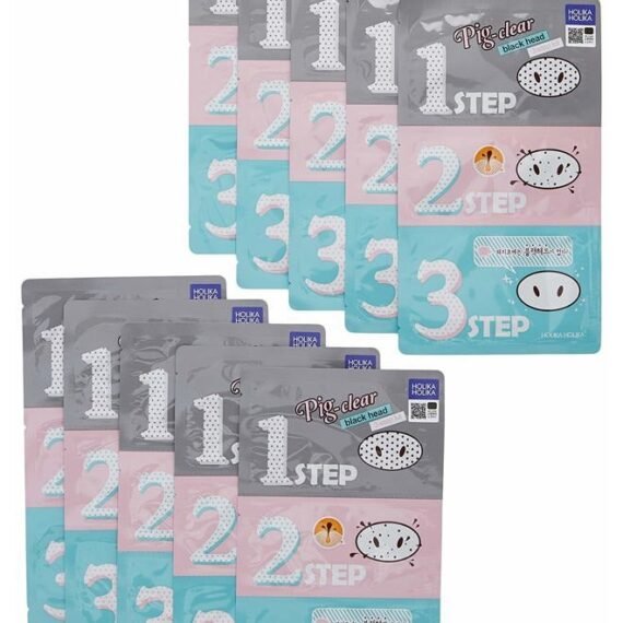 Pig Clear Black Head 3-Step Kit 10 Sheet (HHPNCBH3SK10)