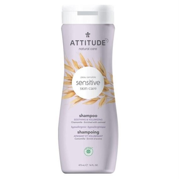 Soothing and Volumizing Shampoo for Sensitive Skin Enriched with Oat and Chamomile, EWG Verified, Hypoallergenic, Vegan and Cruelty-free, 16 Fl Oz