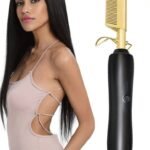 Hair Straightener Flat Irons Straightening Brush Hot Heating Comb Hair Straight Styler Corrugation Curling Iron Hair Curler Comb