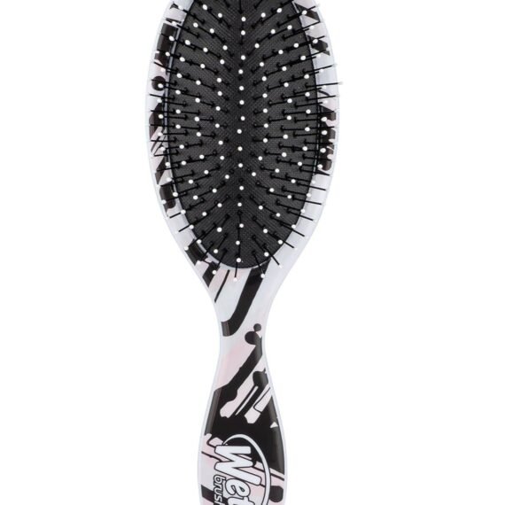 Wet Brush Original Detangling Hair Brush, Pink Lines (Watercolor Motif) - Ultra-Soft IntelliFlex Bristles - Detangler Brush Glide Through Tangles With Ease For All Hair Types - Wet & Dry Hair