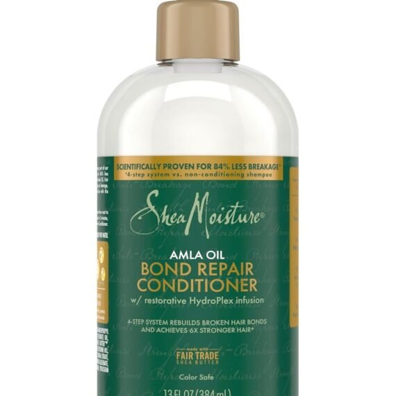 Shea Moisture Bond Repair Conditioner Amla Oil to Strengthen Hair with Anti-Breakage with Restorative HydroPlex Infusion 13 fl oz