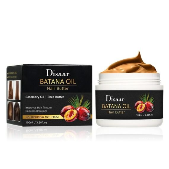 Batana Oil Hair Butter Rosemary Oil + Shea Butter Improves Hair Texture Reduces Breakage Nourishing And Anti Frizz 100 ML