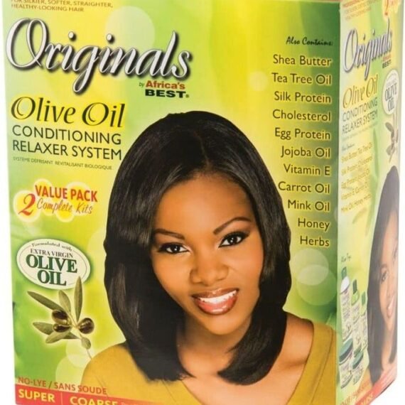 Orig Olive Oil Conditioning Relaxer Super, Two applications value pack
