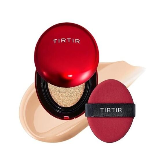 TIRTIR Mask Fit Red Cushion Foundation | Japan's No.1 Choice for Glass skin, Long-Lasting, Lightweight, Buildable Coverage, Semi-Matte (21N Ivory, 0.63 Fl Oz