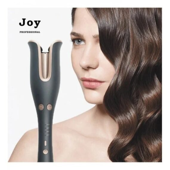 Joy Professional Automatic Hair Curler Device - 3-in-1 Auto Curling Iron Wand with Ceramic-Coated Barrel, Adjustable Temperature Control (300°F-400°F), Tangle-Free Technology & 30-Seconds Fast Heat-Up for Effortless Curls, Waves & Voluminous Styles