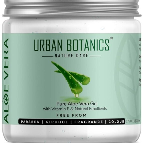 Pure Aloe Vera Skin/Hair Gel With Vitamin E & Natural Emollients  200G
