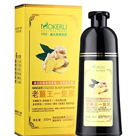 Natural Ginger Black Hair Dye Shampoo 500ml