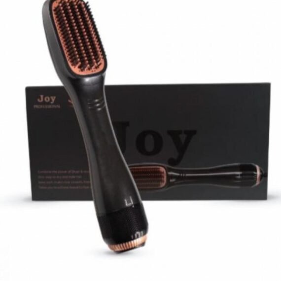 Hot Air Styling Straightening And Drying Brush Black – 3-in-1 Hair Dryer Brush With Ionic Technology, Anti-Frizz Function, Straightener & Volumizer Comb, Oval Barrel Design, Adjustable Heat Settings, Lightweight Ergonomic Handle For All Hair Types
