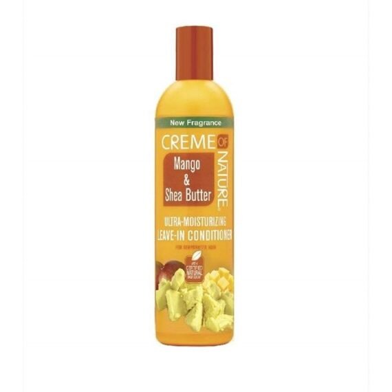 Leave In Conditioner with Mango & Shea Butter, Ultra Moisturizing for Dry Dehydrated Hair, 12 Fl Oz (Pack of 1)