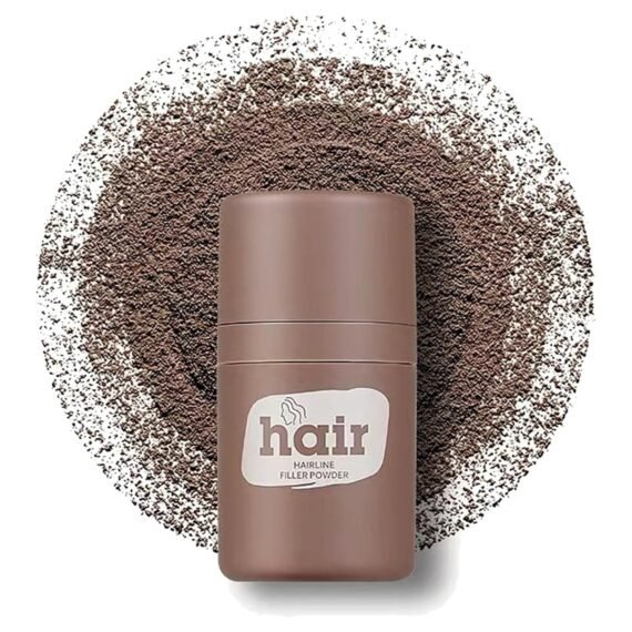 Hairline Powder, Root Touch Up Hair Powder, Waterproof Longlasting Thicken Fill Hair Volume, Sweatproof Natural Colour Looking Modification, Gray Hair Coverage Hair, Quick Cover Up (Dark Brown)