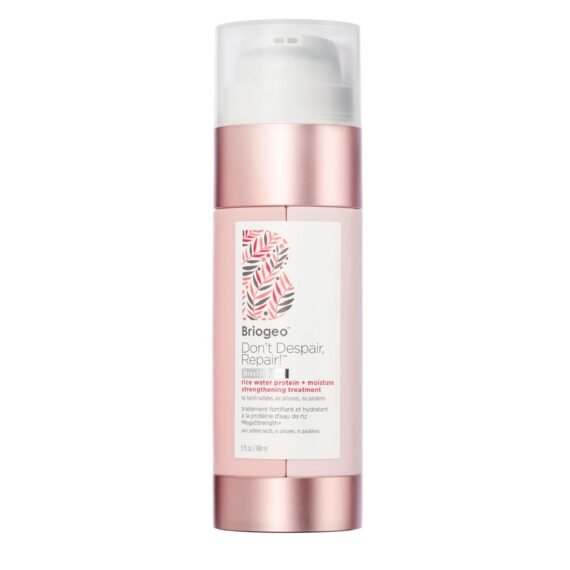 Briogeo Don't Despair, Repair! Megastrength+ Rice Water Protein Treatment, Moisture Strengthening Hair Treatment, Dry and Damaged Hair, Vegan, Cruelty-Free, 5 fl oz
