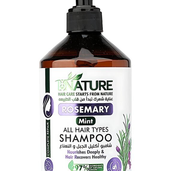 By Nature Rosemary & Mint Shampoo 500ml | Sulfate-Free Natural Hair Cleanser | Nourishes, Strengthens & Refreshes Scalp | Anti-Dandruff, Hair Growth & Shine | For All Hair Types – Women & Men