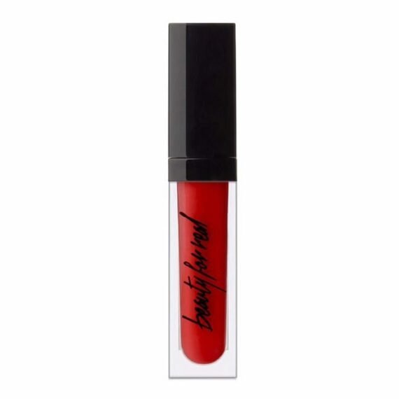 Lip Cream + Color, Really Red - Classic Red - High-Pigment, Long-Wear, Moisturizing Formula - Cupuacu Butter, Organic Neroli & Mandarin Oil - With Mirror & LED Light - 0.15 fl oz