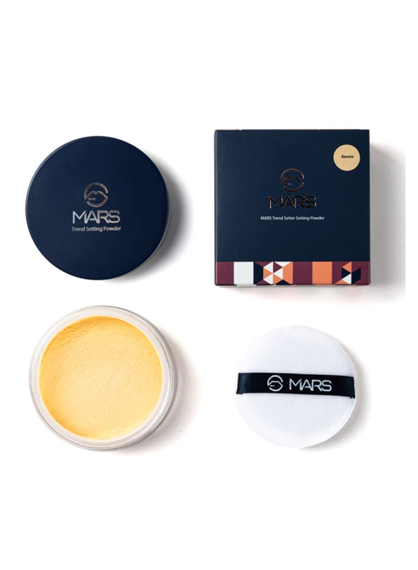 MARS Trend Setting Matte Banana Powder Compact For All Skin Types 8G P415 Bna Cream
