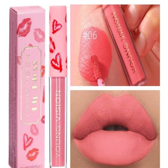 Velvet Matte Lip Gloss,Long-Lasting Makeup,Mist Lip Gloss No.06