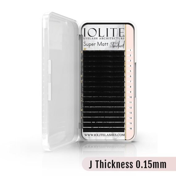 Super Matte Eyelash Extensions – Ultra-Black, Soft & Lightweight for Salon-Quality Volume  J Curl 0.15 Thickness Eyelashes Lashes