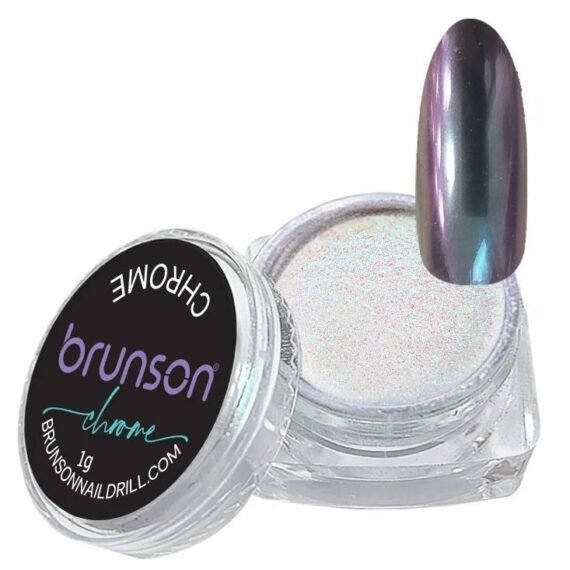 Chrome Nail Powder Mirror Nail Powder, Metallic Nail Powder Holographic Mirror Effect Nail Art Decoration Manicure Pigment T-02