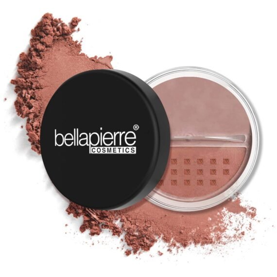 Bellapierre Mineral Blush â€“ Loose Powder Blush, Lightweight Cheek Color, Warm Dewy Finish, Talc-Free, Hypoallergenic & Non-Toxic â€“ 0.3 oz â€“ Amaretto
