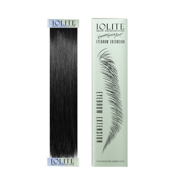 IOLITE Eyebrow Extension Natural Mink Fiber | Long Straight Hair for Brow Extension | Brow Fiber