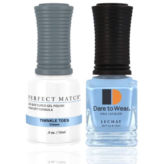Perfect Match Gel Nail Polish 15ml Soak Off Long Lasting High Shine UV LED Gel Non Toxic Easy Application Wide Color Range for Manicure and Pedicure  Twinkle Toes PMS197