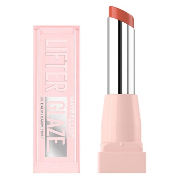 Maybelline New York Lifter Glaze Oil Balm, Hydrating Oil Balm With Hyaluronic Acid, Up to 24H Hydration, Caramel Glo 006