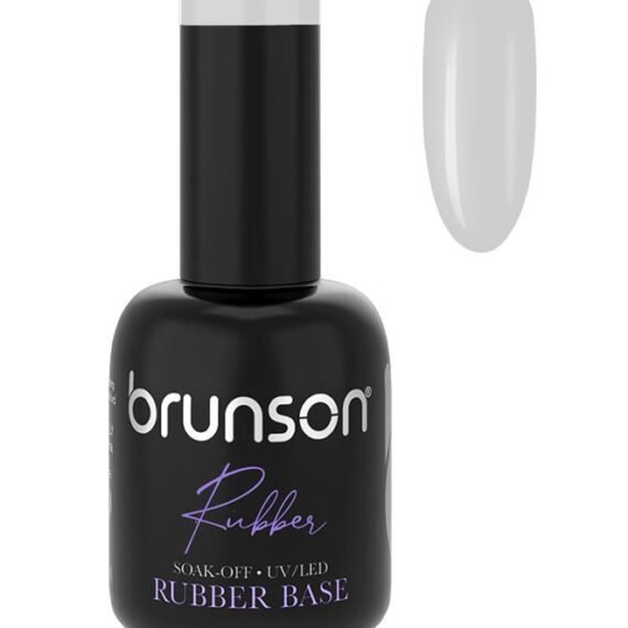 Rubber Base Gel Nail Polish Long Lasting Gel Polish Base for Chip-Free Shine Strengthens French Manicure Rubber Base Coat UV/LED Rubber Gel Soak Off Hard Gel Polish for Nail Extension Gel 18ml  BRB02