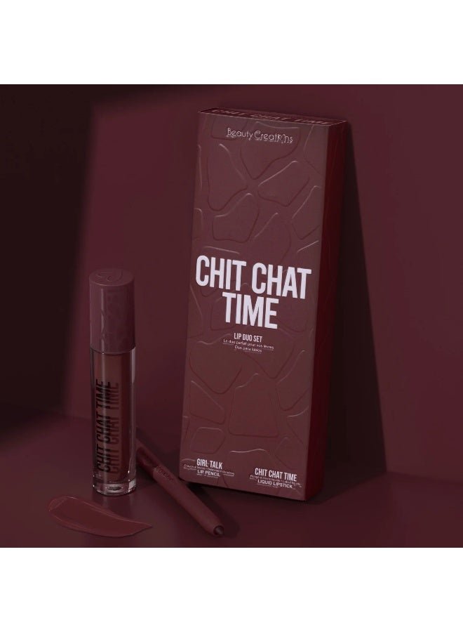 Available lippy Lip Duo Lip Pencil and Lip Gloss Chit Chat Time