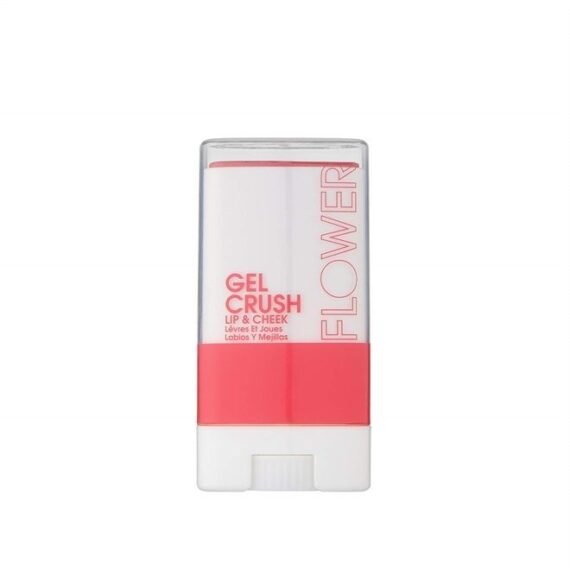 Flower Beauty Lip & Cheek Gel Crush | Cream Blush and Lips Tint in One Portable Multistick | Hydrating Burst of Color | (Raspberry)