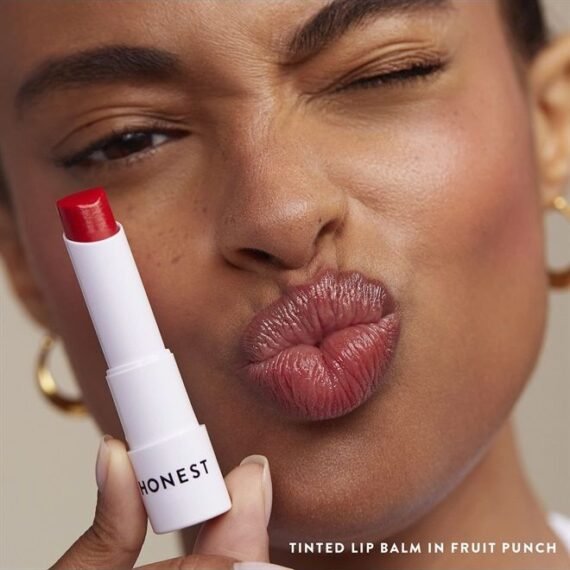 Tinted Lip Balm | Antioxidant-rich Acai Extracts + Avocado Oil | EWG Certified, Vegan, Cruelty Free | Fruit Punch