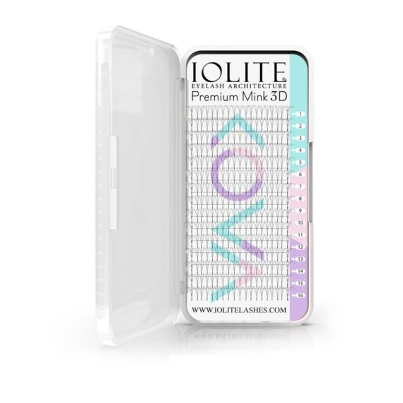 Iolite Premium 3D Mink Volume Eyelashes – Natural & Lightweight False Lashes  (C Curl) Thickness 0.07mm - 10 MM