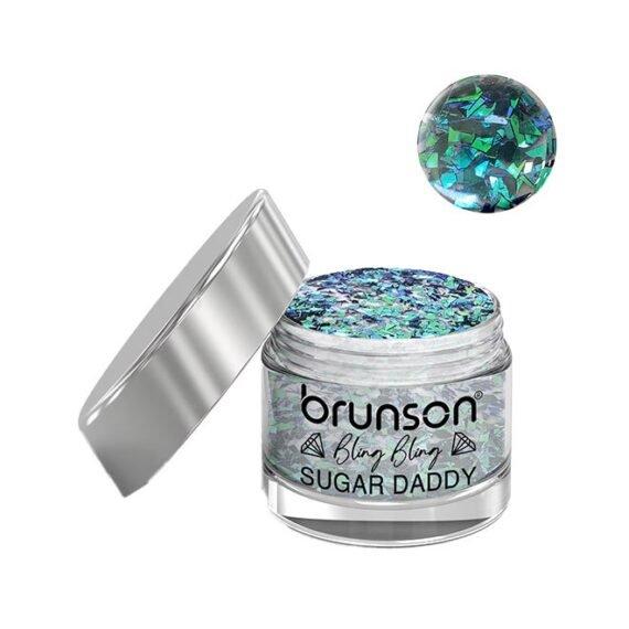 Acrylic Nail Powder DIP And Buff System, Sugar Daddy Glittered 30ml BABS07