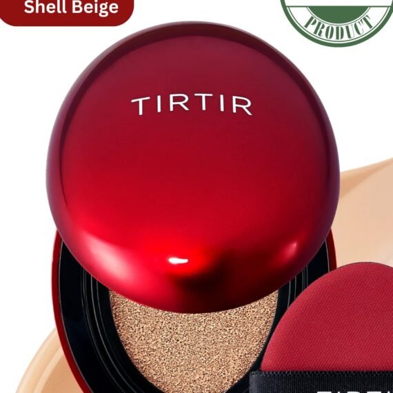 Tirtir Red Foundation - 22N Shell Beige | Flawless Coverage with Skincare Benefits | Hydrating, Long-Lasting, Lightweight Formula for All Skin Types | Reduces Imperfections and Evens Skin Tone