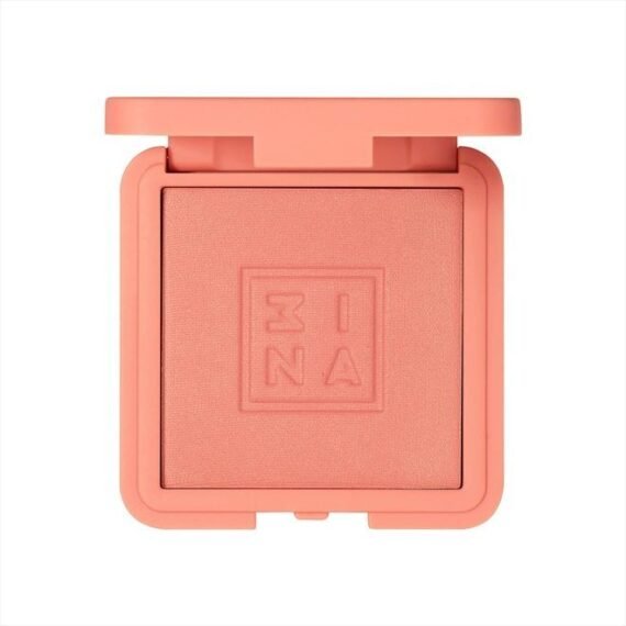 3INA The Blush 371 - Natural, Light Mineral Powder Blush For Sensitive Skin - Blendable, Buildable Rouge To Give Skin A Pigmented, Dewy Glow - Vegan, Cruelty Free, Eco Friendly Blush Makeup - 0.26 Oz