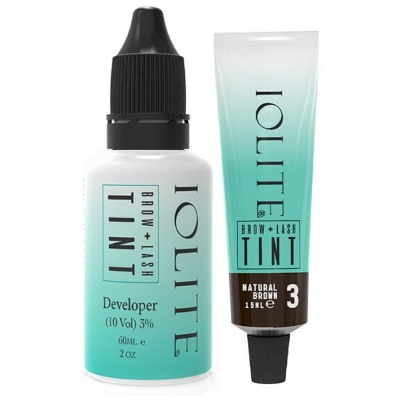 Lash & Brow Tint Kit, Instant Voluminous Color, Perfect for Perm Lift. Semi-permanent, Lasts 6 Weeks. Professional Pigments & Developer for Enhanced Lashes & Brows Natural Brown Tint Dye Colors