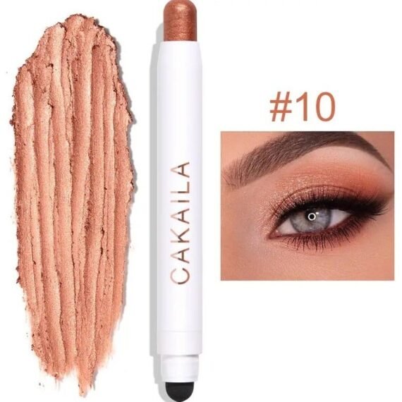 Vibrant Shimmer Eyeshadow Stick - 2-in-1 Creamy Eye Brightener & Highlighter with Soft, Smooth, Easy-to-Apply Formula for Music Festival, Party, and Everyday Use - Long-Lasting, Water-Resistant, and Cruelty-Free color 10