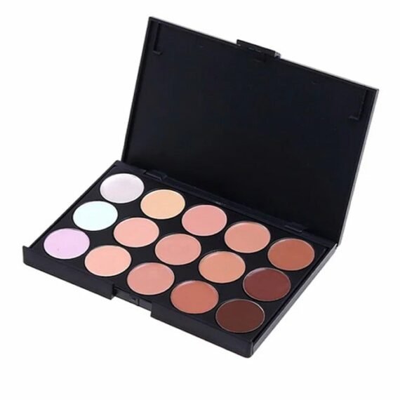 15-Colour Concealer Makeup Palette Set Multicolour ,Colour Professional Foundation Concealer Palette,For dark circles, lines, contouring and uneven skin tone