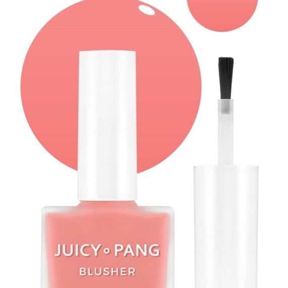 JUICY-PANG WATER BLUSHER (PK04 - Dewey Grapefruit Pearl) - Korean Liquid Blush For Cheeks K Beauty Makeup