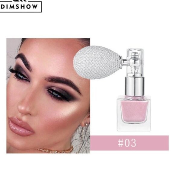 Vibrant Holographic Body Glitter Spray - Long-Lasting, Water-Resistant, Multi-Use Makeup for Hair, Face, and Body - Perfect for Music Festivals, Party, and Night Out #3 NUDE PINK