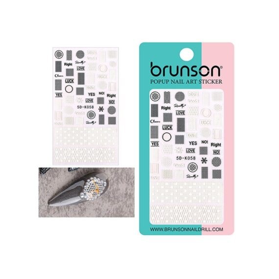 5D Flower Decals Exquisite Self Adhesive Nail Art Decoration Stickers 5D-k058
