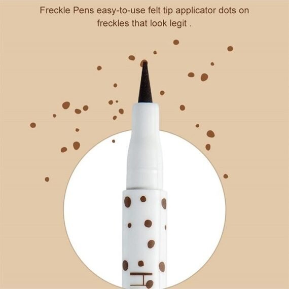 Freckle Pen Professional Lifelike Face Concealer Point Out Natural Waterproof Longlasting Soft Artificial Freckles Fine Makeup Freckle Pen Life Face Decoration (#03 Chestnut)