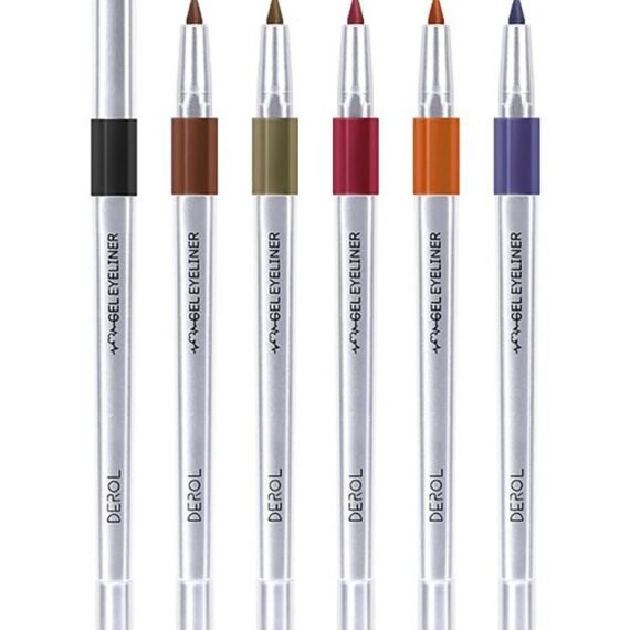 6 Piece Descartes colorful eyeliner pen