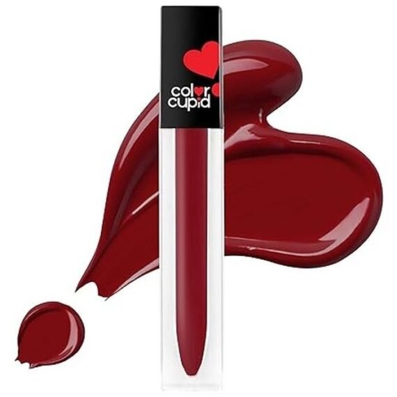 color cupid matte Intense Color 18-Hour Stay Liquid Lipstick | Infused with Hyaluronic Acid & Ceramide | Transfer Proof & Kiss Proof | Forever Love - Flirty Espresso | 4 ml