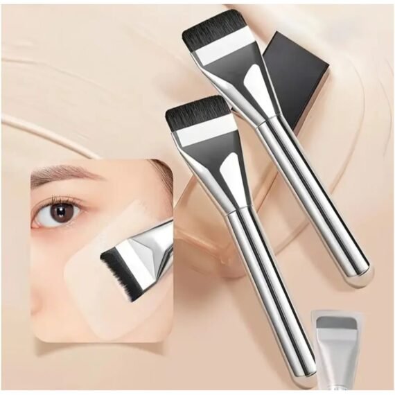 2 Pcs Professional Liquid Foundation Brush, Makeup Application, Ultra-Thin Head Foundation Brush, Mask Makeup Brush, Concealer Makeup Brush