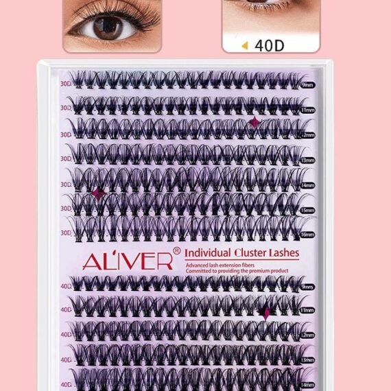 280 Pcs Lash Clusters Set Eyelash Extensions Wispy False Eyelashes Lash Clusters DIY Eyelash Extensions Individual False Eyelashes for Women 30D & 40D