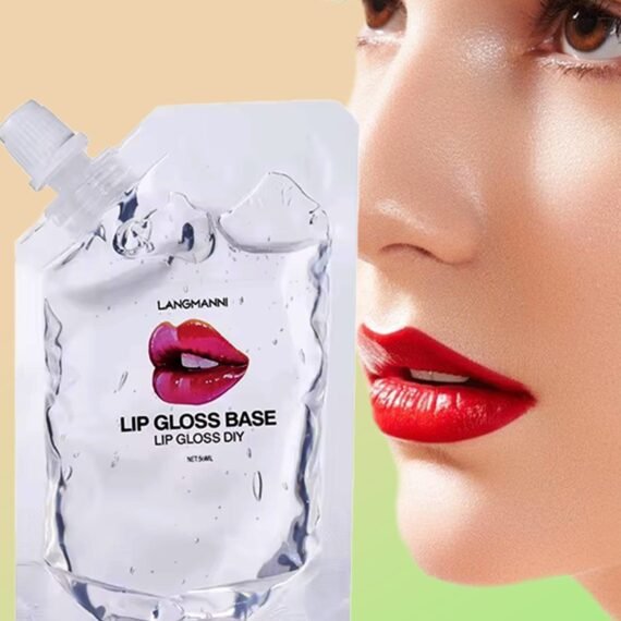 50ml Lip Gloss Base Moisturize Lip Gloss Base Oil Material Makeup Primers Non Stick Lipstick Primer for DIY Handmade Lip Balms Lip Gloss Transparent Lip Glaze Base Lip Oil