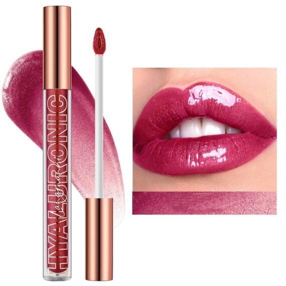 "Luxurious Hyaluronic Acid glitter Lip Gloss: Eight Shades of Moisturizing Brilliance" (#08)