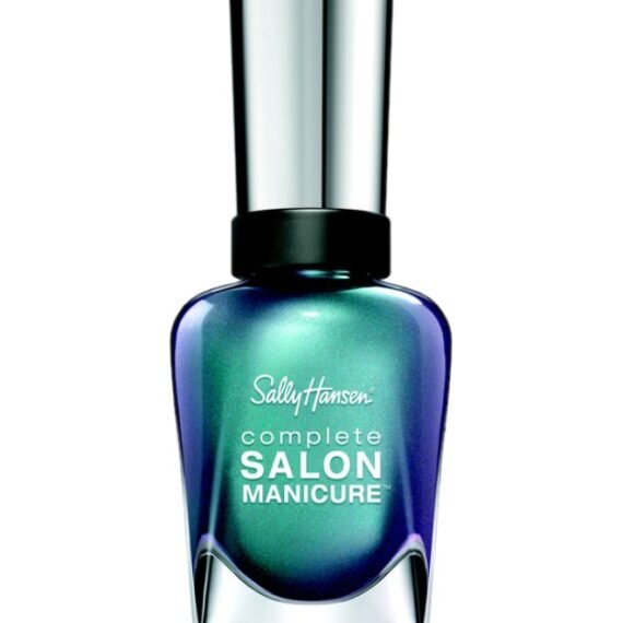 Complete Salon Manicure Black and Blue